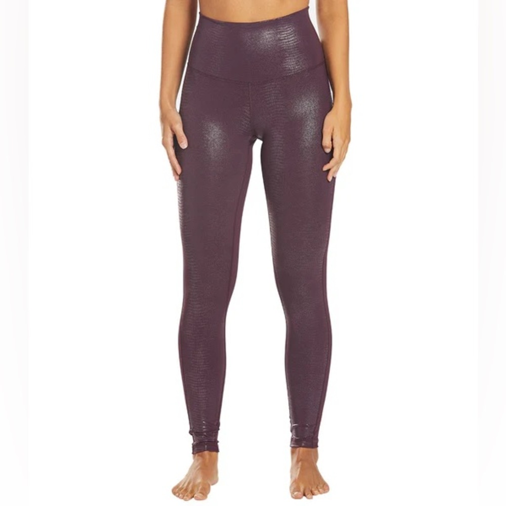 DYI Glossy Plum Leggings